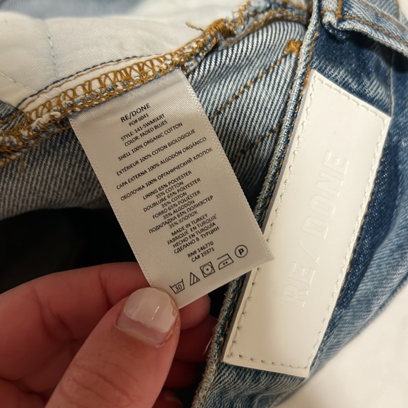Re/Done mini skirt denim NWOT - Picture 6 of 6